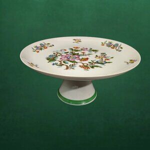 Cake Stand Dolphin Fine China Le Jardin The Garden Cottagecore Farmhouse 10 Inch
